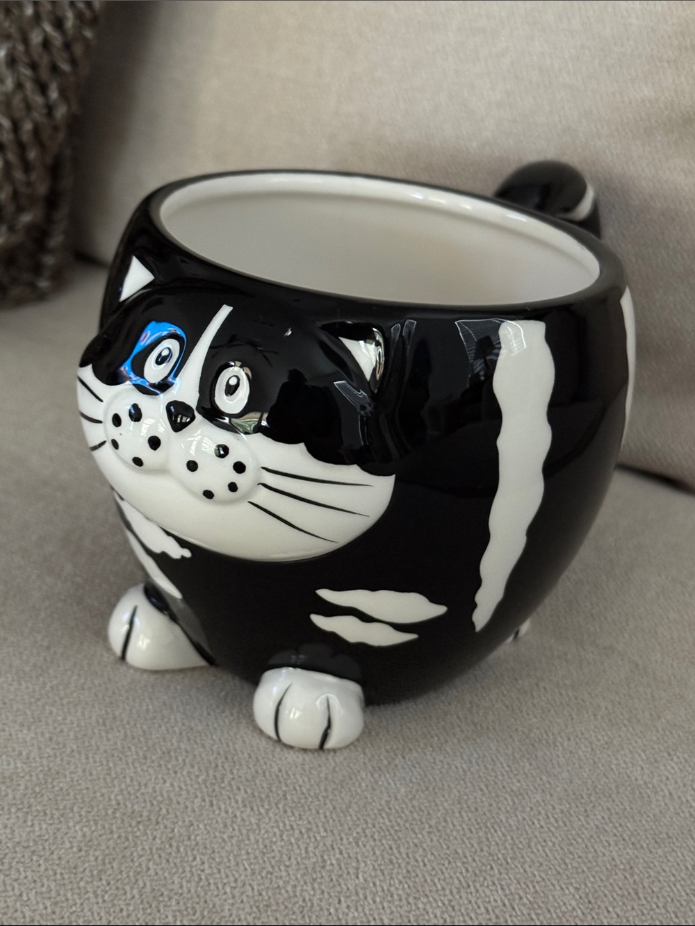 Pier 1 Chubby Cat Mug